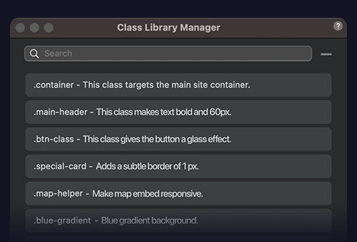 Class Library Manager