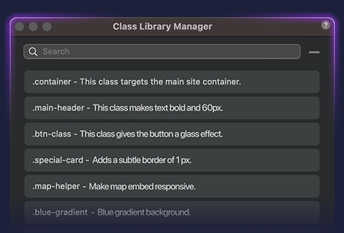 Class Library Manager