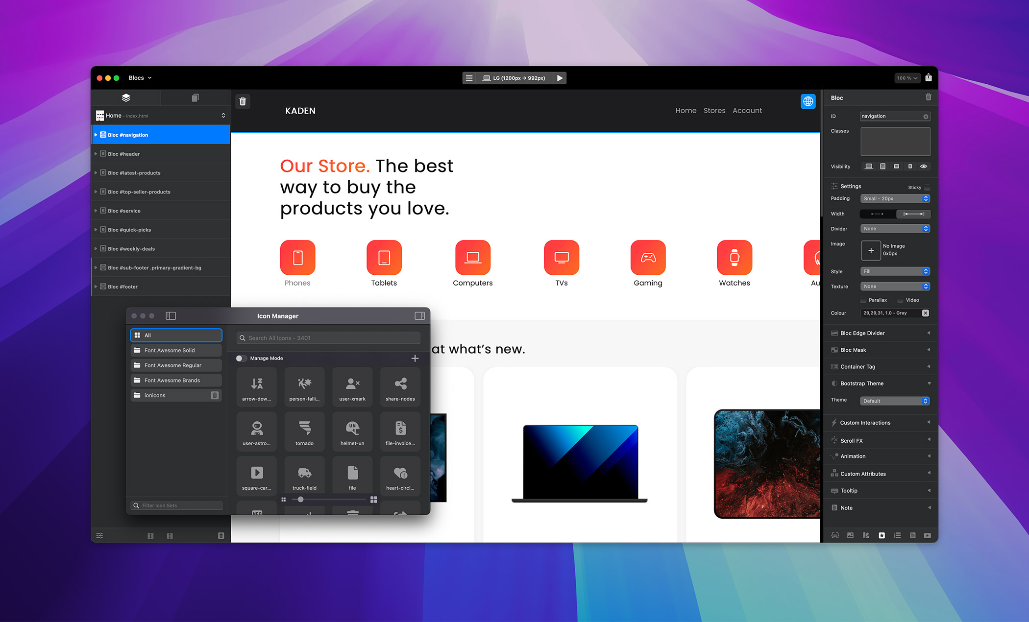Blocs for Mac Screen Shot